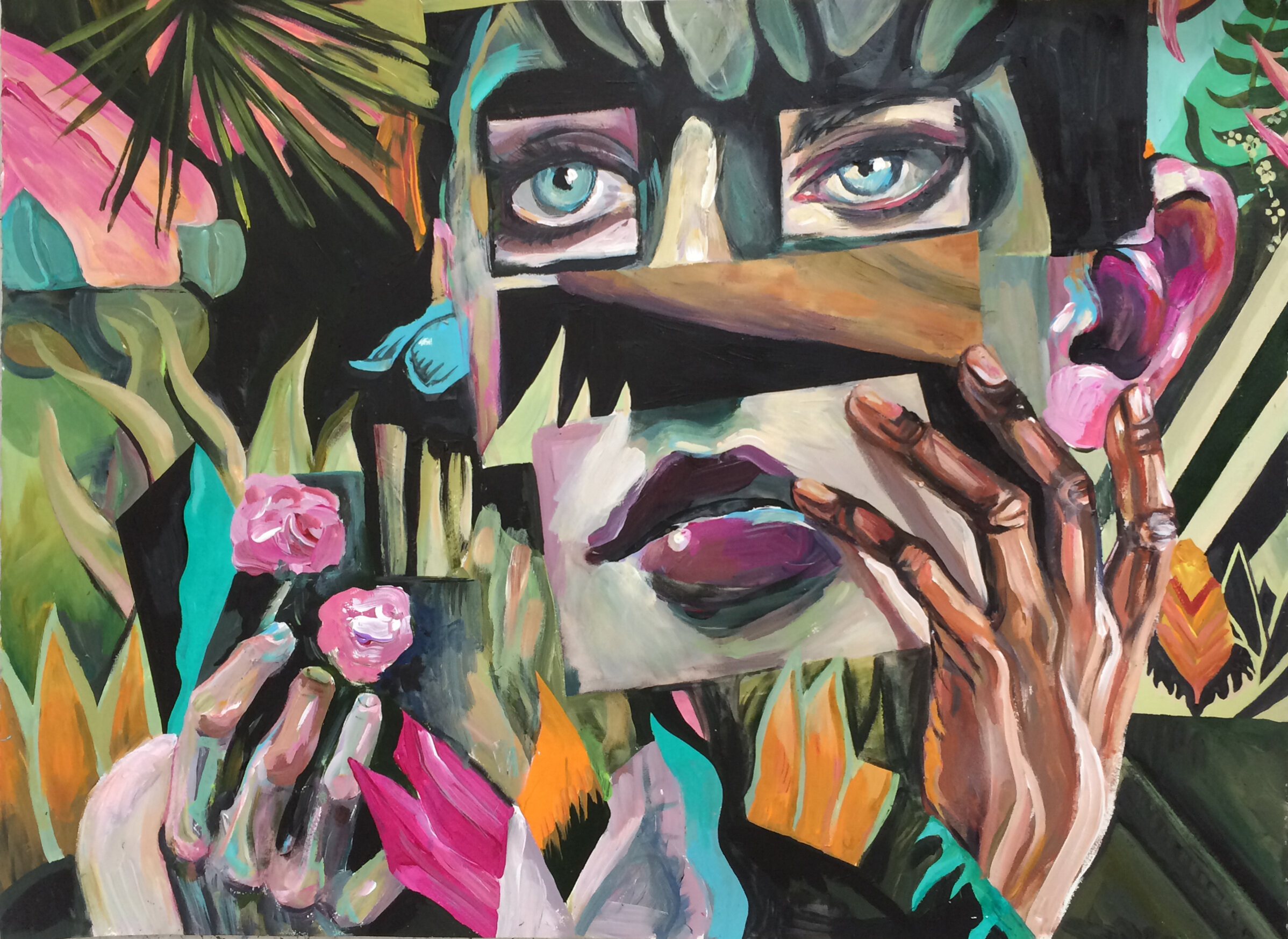 Elle Street Art painting